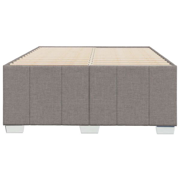 vidaXL Voodiraam ilma Madratsita Taupe 120x200 cm kangas