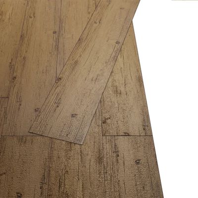 vidaXL iseliimuvad PVC-põrandaplaadid 5,02 m², 2 mm pähkelpruun