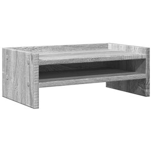 vidaXL monitorialus, hall Sonoma tamm, 42x24x16 cm, tehispuit