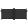 vidaXL lahtit&otilde;mmatav k&uuml;lgsein, must, 100 x 600 cm