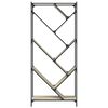 vidaXL raamatualus, Sonoma tamm, 79 x 30 x 180 cm, tehispuit ja metall