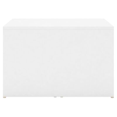 vidaXL 3 tk kohvilaudade komplekt, valge, 60x60x38 cm, puitlaastplaat