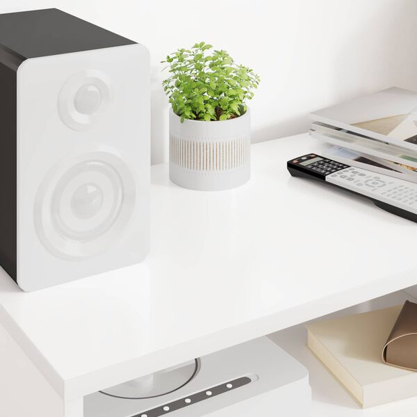 vidaXL Telerikapp Valge 60 x 35 x 40 cm Tehispuit