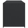 vidaXL aia hoiukast, must, 283 l, polürotang