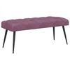 vidaXL N&ouml;&ouml;riga pehmendatud pink Lilla 110 x 40 x 46 cm Samet