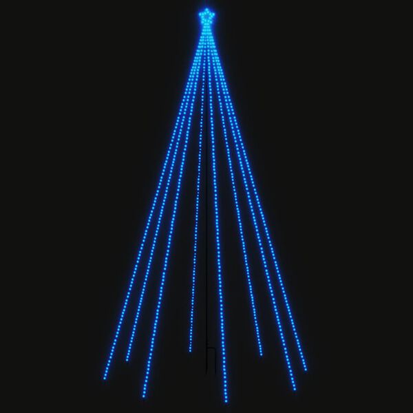 vidaXL LED-j&otilde;ulupuu, tuppa/&otilde;ue, 800 LEDi, sinine, 5 m