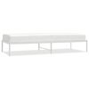 vidaXL metallist voodiraam, valge, 80x200 cm