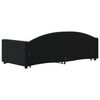 vidaXL diivanvoodi v&auml;ljat&otilde;mmatava osaga, must, 90x190 cm, samet