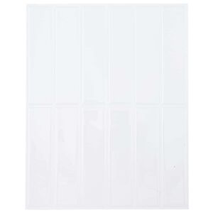 vidaXL Ristk&uuml;likukujuline Plaat 10 pcs Valge 29 x 23 x 0,08 cm