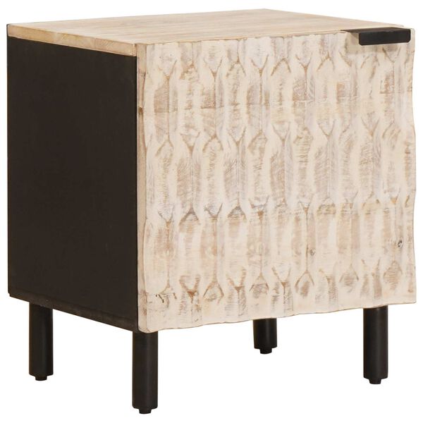 vidaXL &Ouml;&ouml;lambi kapp 2 pcs Valge 40 x 33 x 46 cm Tugev mango puu