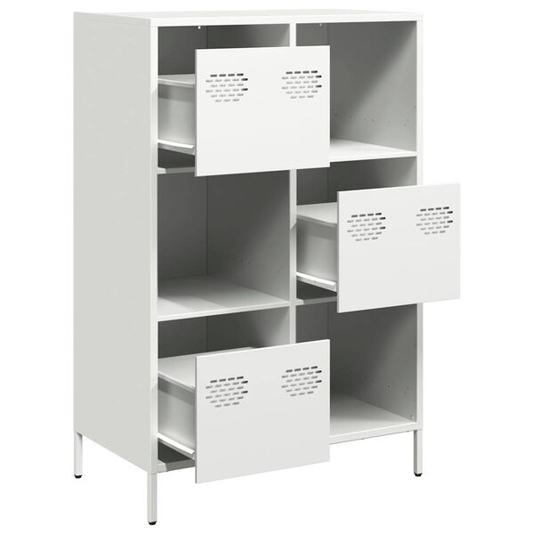 vidaXL Highboard Valge 68x39x103,5 cm Teras