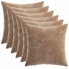 vidaXL Diivanipadi 6 tk HEERLEN Pruun 40 x 40 cm &Scaron;en&uuml;&uuml;lfabric