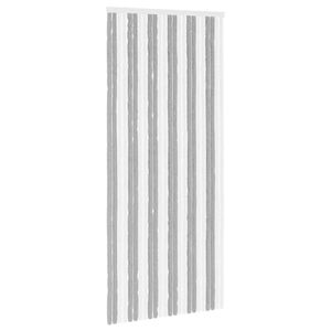 vidaXL S&auml;&auml;sev&otilde;rk Chenille Hall ja Valge 100 x 230 cm 100% PP