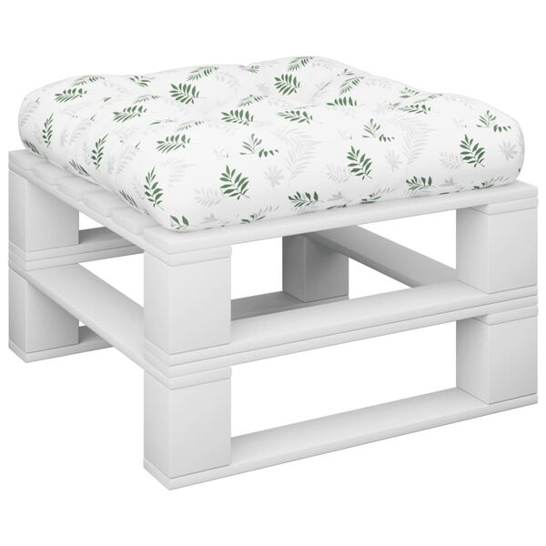 vidaXL euroaluse istmepadi, lehemuster, 60 x 60 x 12 cm, kangas