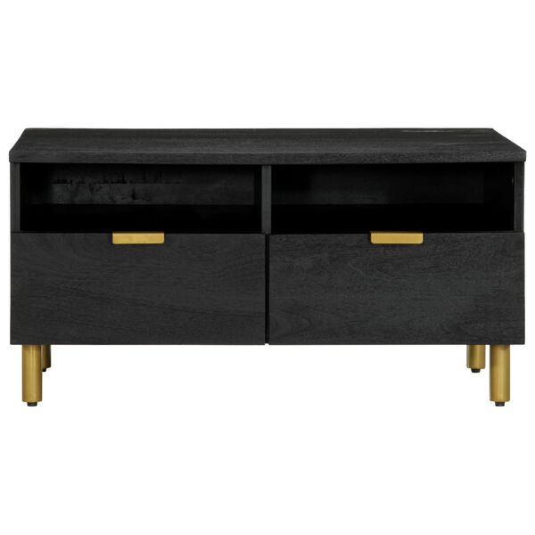 vidaXL kohvilaud, must, 80 x 54 x 40 cm, tehispuit