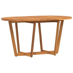 vidaXL aias&ouml;&ouml;gilaud ovaalne, 150 x 90 x 75 cm, t&auml;ispuidust, akaatsia
