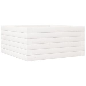 vidaXL aia taimekast, valge, 50 x 50 x 23 cm, m&auml;nnipuit