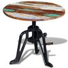 vidaXL lisalaud taastatud puidust, malm 60 x (42-63) cm