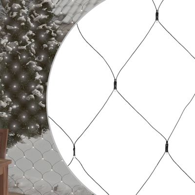 vidaXL jõulutulede võrk, külm valge, 3 x 2 m, 204 LEDi, siseruumi, õue