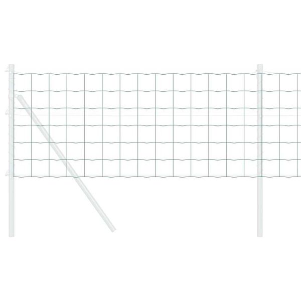 vidaXL Euroopa aed Roheline 0.4 x 10 m PVC-kaetud raud