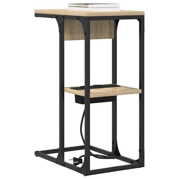 vidaXL &Ouml;&ouml;lambi kapp Sonoma tamm 41,5 x 26 x 60,5 cm Tehispuit