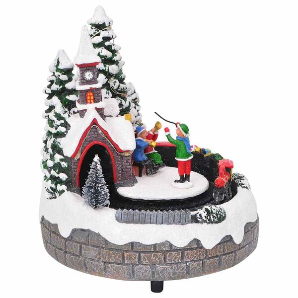 vidaXL Jõulud Laud Mitmevärviline 16 x 16 x 19 cm vaik