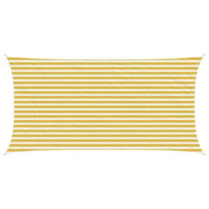 vidaXL P&auml;ikesetelgi sail Kollane ja Valge 2,5 x 6 m HDPE