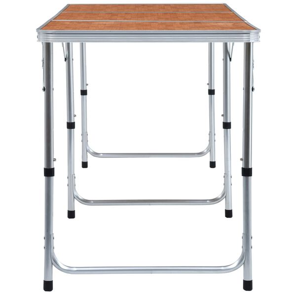 vidaXL kokkupandav matkalaud, alumiinium 180 x 60 cm