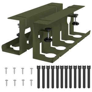 vidaXL Kabli haldamise tray laua all 2 tk Oliiviroheline