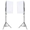 vidaXL fotostuudio komplekt valgustuse, taustapildi ja reflektoriga