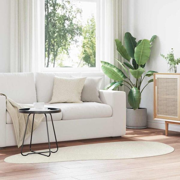 vidaXL Vaip HUARTE cream 100 x 200 cm Polüester