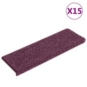 vidaXL trepimatid 15 tk 65 x 21 x 4 cm tumepunased ristk&uuml;likukujulised servad