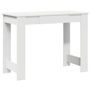 vidaXL kirjutuslaud valge 100x45x75 cm Engineered Wood
