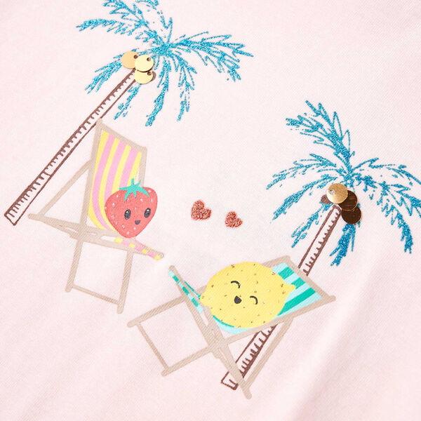 Laste T-s&auml;rk, pehme roosa, 140