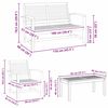 vidaXL Aia Diivanikomplekt Neutraalne Tugev tiikpuu