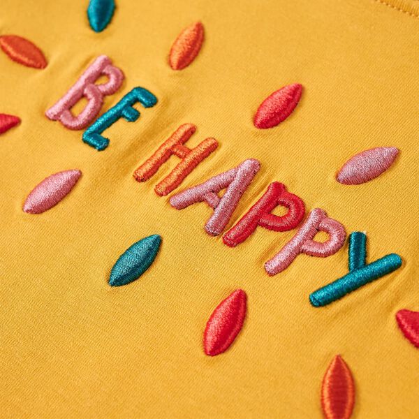 Pikkade varrukatega lastesärk, tume ooker, 116