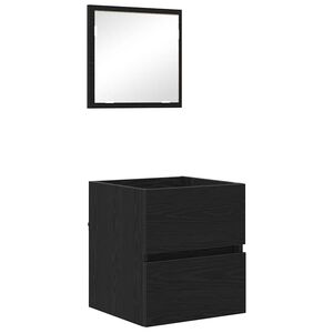 vidaXL Vannitoa kapp sahtliga Must tamm 41 x 38,5 x 45 cm Tehispuit