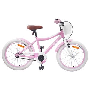 vidaXL Laste Bike 18 Tolli 5-7 aastastele Hele roosa