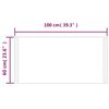 vidaXL LED vannitoapeegel, 100 x 60 cm