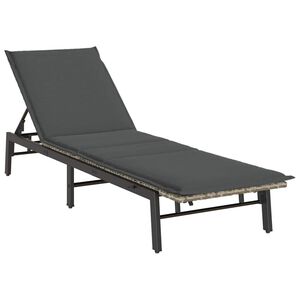 vidaXL p&auml;evitustool padjaga, helehall, pol&uuml;rotang