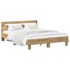 vidaXL Voodi raam Artisan tamm 140 x 190 cm Tehispuit