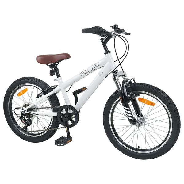 vidaXL Kids Mountain Bike 20 Tolli 6-Speed 5-8 aastastele Valge