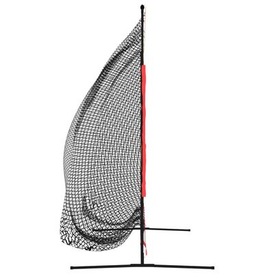 vidaXL pesapalli harjutusvõrk, must ja punane, 215 x 107 x 216 cm