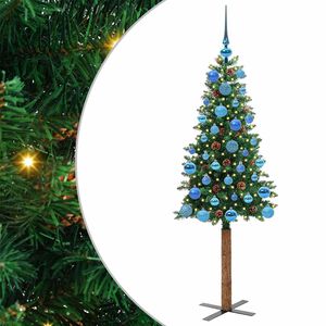 vidaXL Peen j&otilde;ulupuu koos alusega Roheline 150 cm PVC ja tahke m&auml;nd