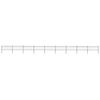 vidaXL aiapiire odaotsaga, terasest, 1603,5 x 80 cm, must