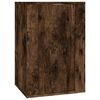vidaXL seinale kinnitatav telerikapp, suitsutatud tamm, 40x34,5x60 cm