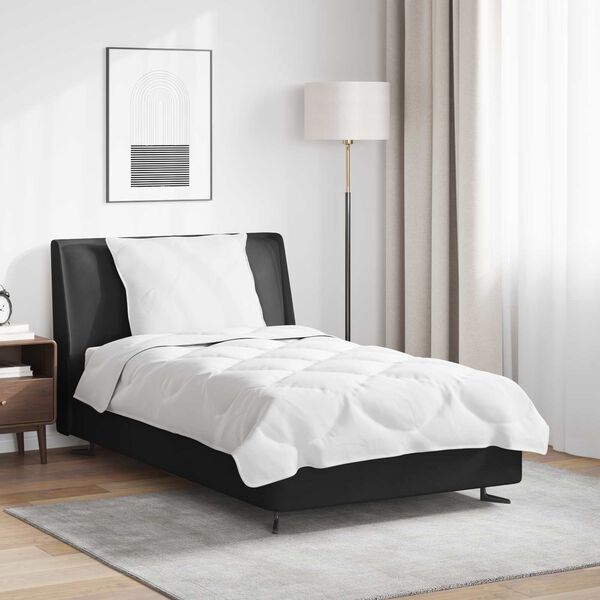 vidaXL Teki komplekt padjaga 2 pcs Valge Mikrofiiber