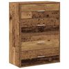 vidaXL kapid 4 sahtliga 2 tk, vana puit, 60x31x40 cm, tehispuit