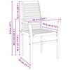 vidaXL S&ouml;&ouml;gitool 2 pcs Pruun 62 x 55 x 94 cm Tugev teakpuit