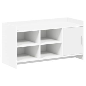 vidaXL Kinga kapp ladustamisega Valge 100 x 39,5 x 51 cm Tehispuit